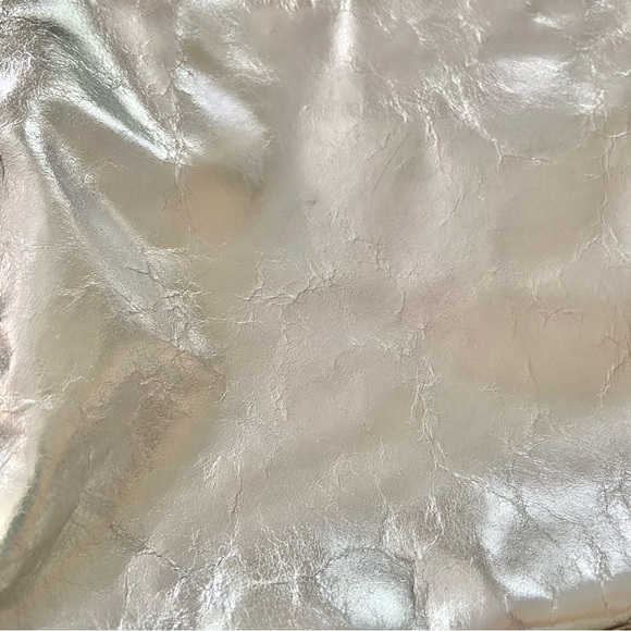 Sigerson Morrison Silver Metallic Hand Bag | Made in Italy - Picture 6 of 10